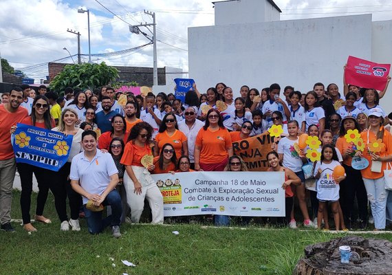 Caminhada em Maceió alerta sobre exploração e abuso sexual de crianças
