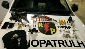 Sete armas de fogo são apreendidas em ações da PM