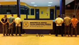 Polícia Rodoviária Federal prende seis suspeitos por porte ilegal de arma