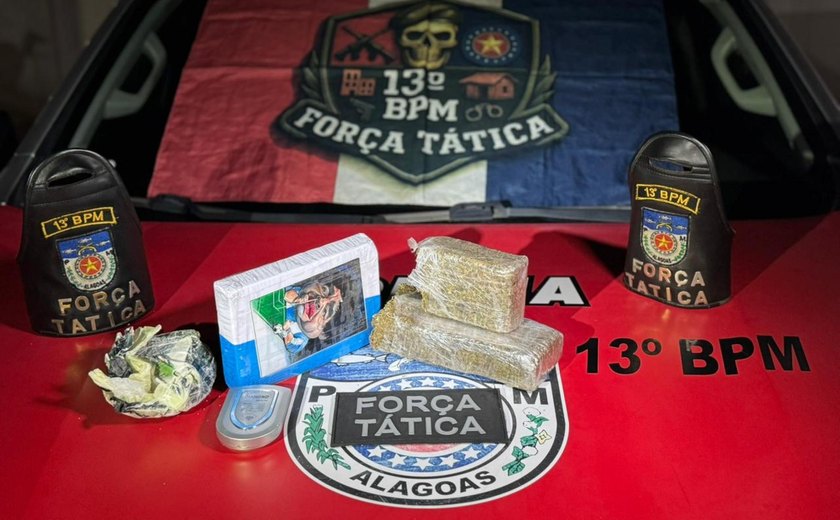 Após denúncia anônima, PM apreende drogas enterradas em grota no Feitosa