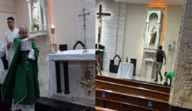 Suspeito que tentou matar ex-cunhado que invadiu igreja pedindo socorro é preso