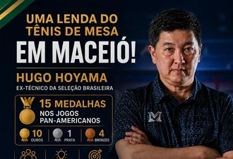 Maceió recebe grandes nomes do tênis de mesa e atletas de todo o Brasil para semana dedicada à modalidade
