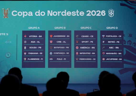 CBF sorteia grupos da Copa do Nordeste 2026