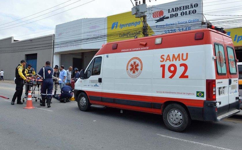 Samu atendeu 17 vítimas de acidente de trânsito por dia entre janeiro e abril em Alagoas