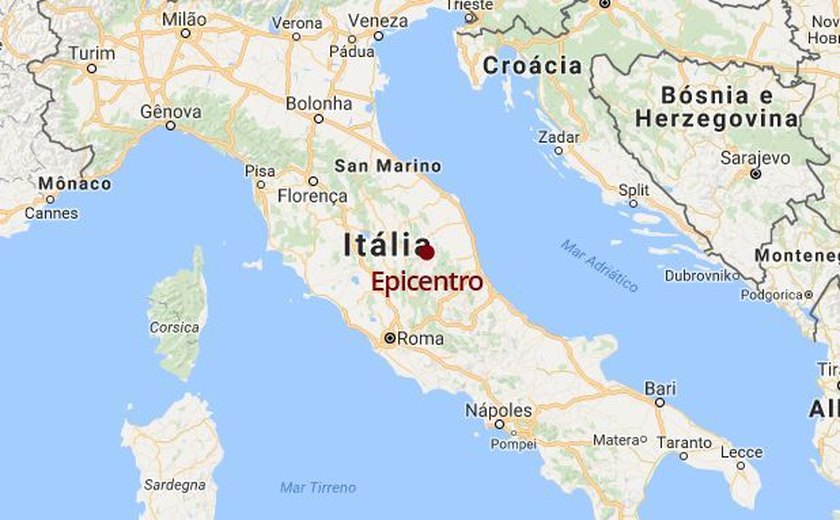 Terremoto de magnitude 5,5 atinge a Itália e tremor é sentido em Roma