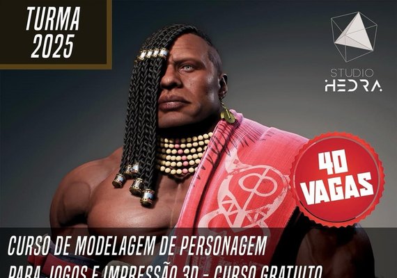 Studio Hedra abre inscrições para curso gratuito de criação de personagens para jogos 3D