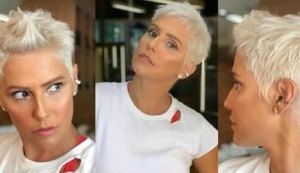 Atriz Deborah Secco radicaliza e aparece com os cabelos platinados