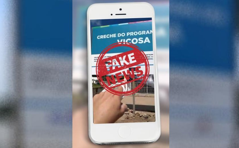 Fake News: é falso que Creche Cria em Viçosa é obra do governo federal