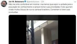 Bolsonaro posta vídeo com pornografia, e conteúdo tem acesso restringido