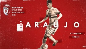 Lille anuncia oficialmente contratação do atacante Luiz Araújo, ex-São Paulo