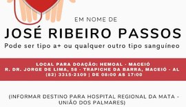 Hemoal recebe doações de sangue para José Ribeiro Passos