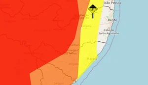 Inmet emite alerta vermelho de chuva para o Sertão de Alagoas