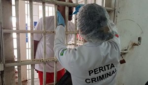 Seris e Perícia Oficial realizam coleta de DNA em reeducandos do Baldomero Cavalcanti