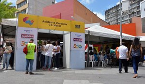 Hospital Geral do Estado promove ação de prevenção ao AVC no Centro de Maceió