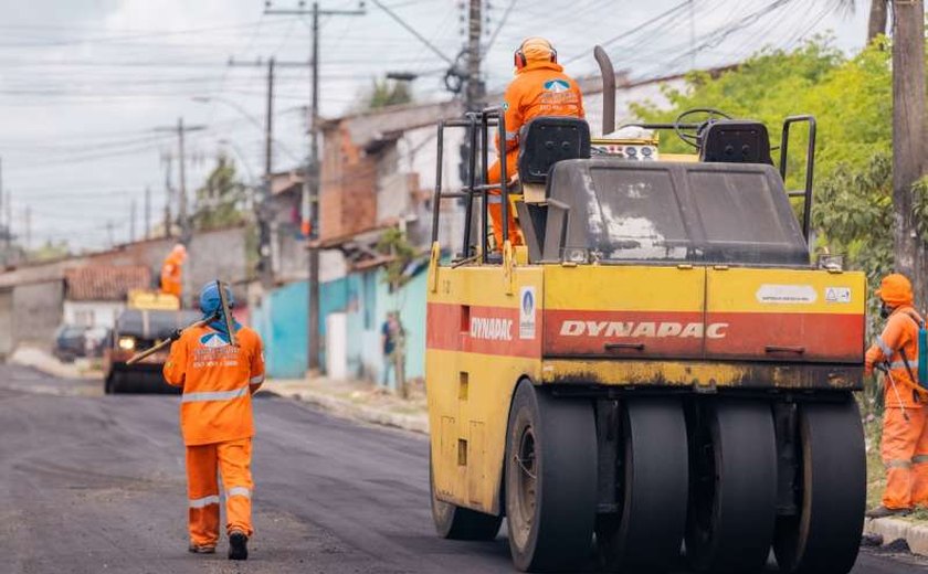 Maceió Tem Pressa: Tabuleiro do Martins recebe mais de 7.660 m² de pavimentação