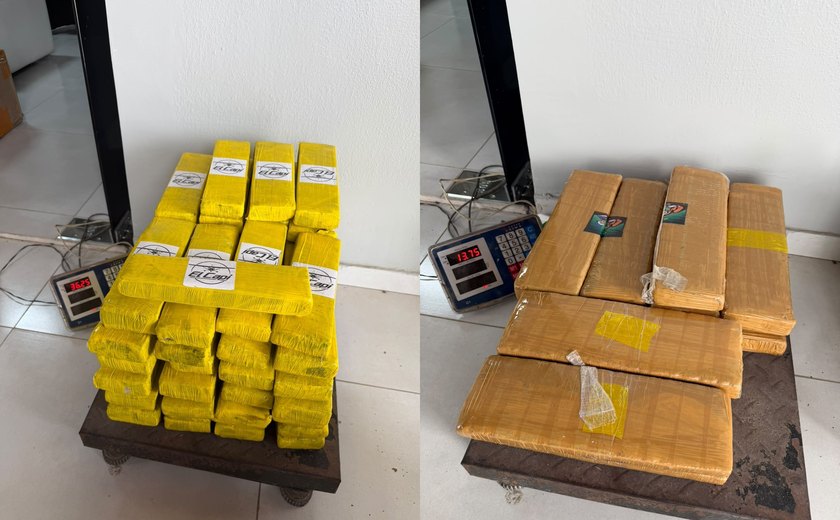 Ação integrada apreende 75 kg de drogas e mil cigarros eletrônicos em Arapiraca