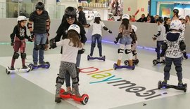 Maceió Shopping conta com pista de skate elétrico durante férias