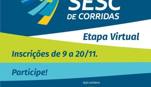 Circuito Sesc de Corridas promove etapa virtual solidária