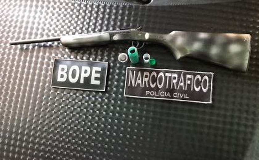 Bope e DRN prendem indivíduo por possuir rifle em Santa Luzia do Norte