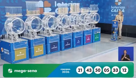 Mega-Sena, concurso 3036: confira os números sorteados