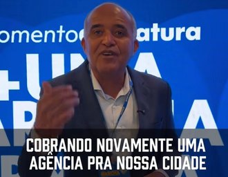 Em Brasília, prefeito de Tapera além de participar da Marcha Municipal, cobra mais uma vez uma agência da Caixa