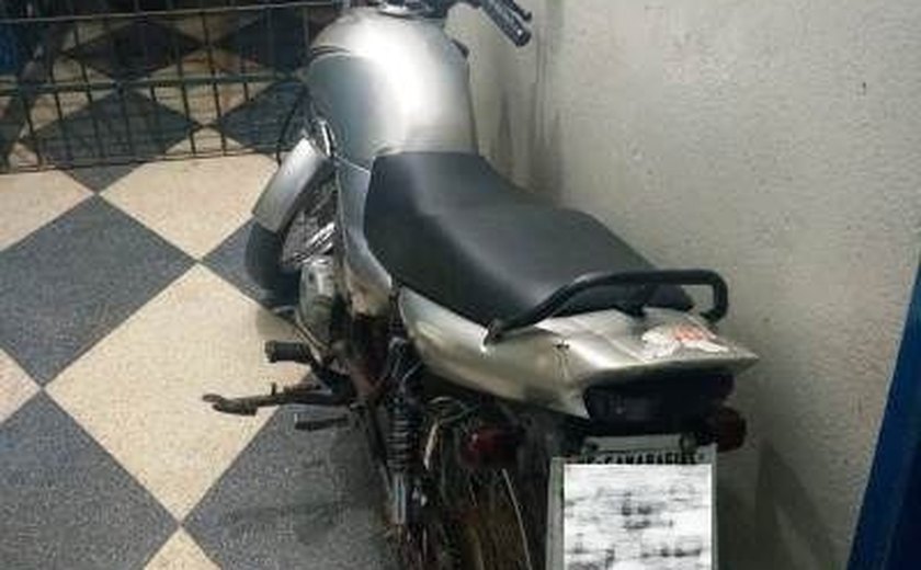 PM recupera motocicleta roubada no município de Colônia Leopoldina