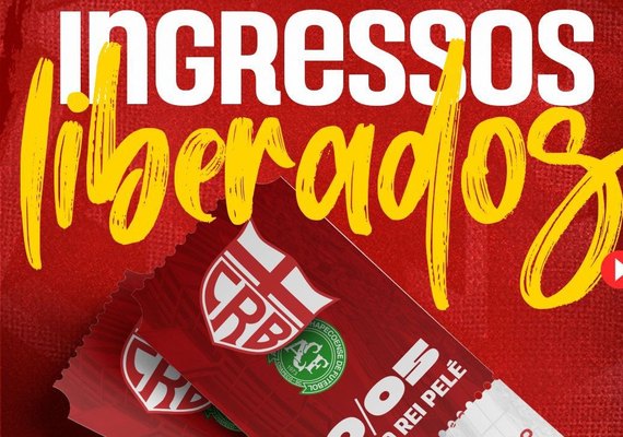 CRB inicia nesta 4ª a venda dos ingressos para jogo contra a Chapecoense