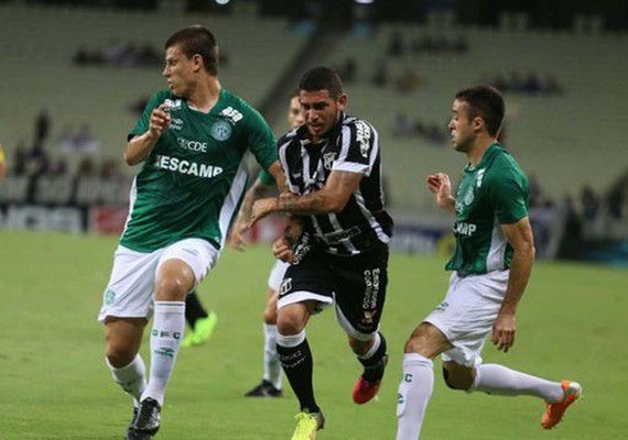 Guarani vira, mas cede empate ao Ceará e segue próximo ao Z4