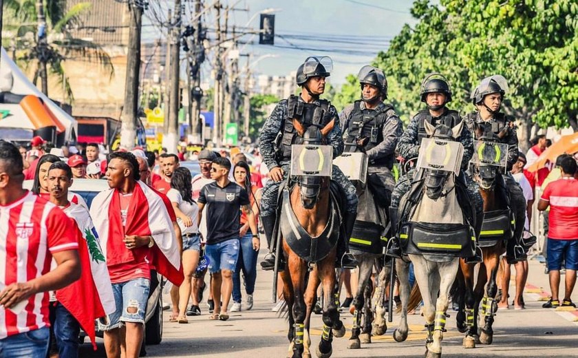 PM divulga esquema de segurança para o clássico CRB x CSA pelo Alagoano 2025