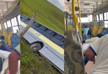 Ônibus escolar tomba com estudantes em Atalaia; três feridos