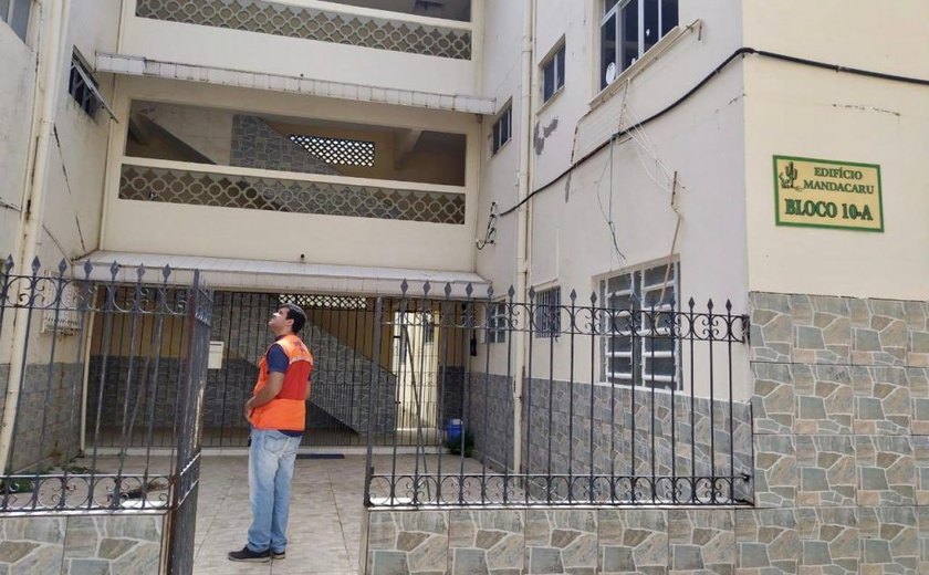 Defesa Civil recomenda isolamento de prédios no Pinheiro
