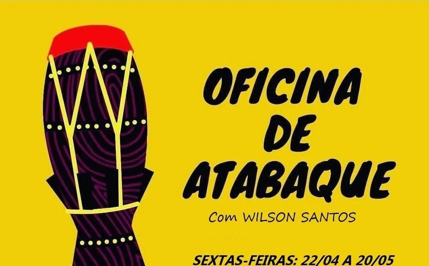 Orquestra de Tambores de Alagoas promove a 'Oficina de atabaques - Ritmos bantu'
