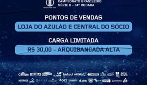 CSA coloca ingressos à venda para jogo contra o Remo