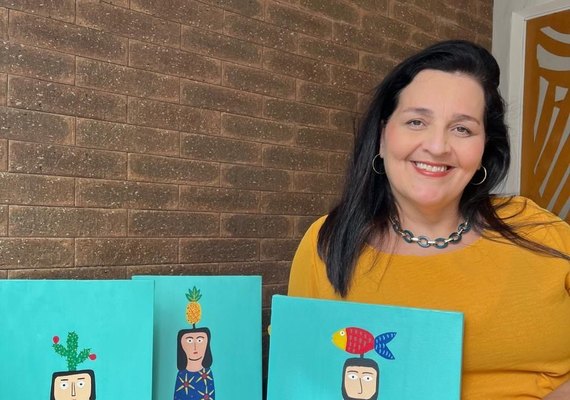 Arte popular da Ilha do Ferro inspira oficinas de pintura em tela em Maceió