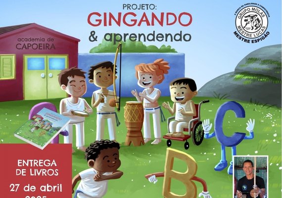 Projeto une capoeira e literatura para promover a educação de forma integral