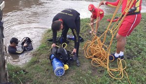 Bombeiros retomam buscas por caminhoneiro que sumiu após entrar em rio