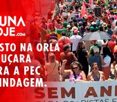 Manifestação contra a PEC da Blindagem reúne multidão na orla da Pajuçara