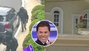 Criminoso cai no chão após invadir mansão da família de Silvio Santos. Veja vídeo