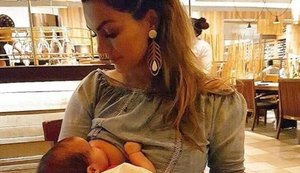 Kelly Key posta foto amamentando o filho e é criticada em rede social