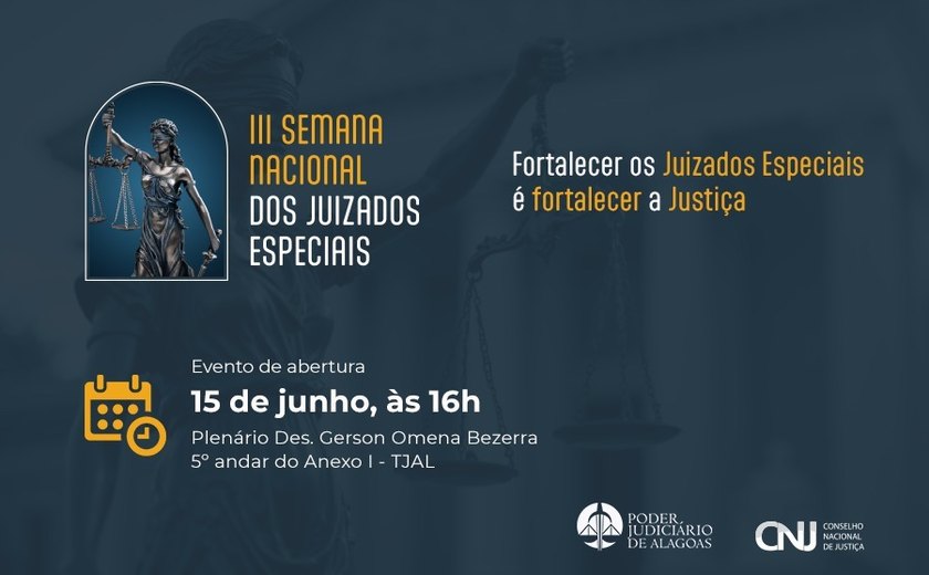 TJAL promove III Semana Nacional dos Juizados Especiais com 1.146 audiências pautadas
