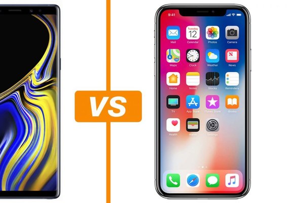 Samsung Galaxy Note 9 vs iPhone X: compare ficha técnica e detalhes