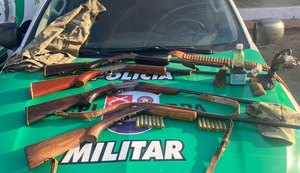 PM apreende 8 armas de fogo em menos de 24 horas