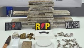 Polícia Militar apreende arma de fogo, drogas e veículo furtado em operações no interior de Alagoas