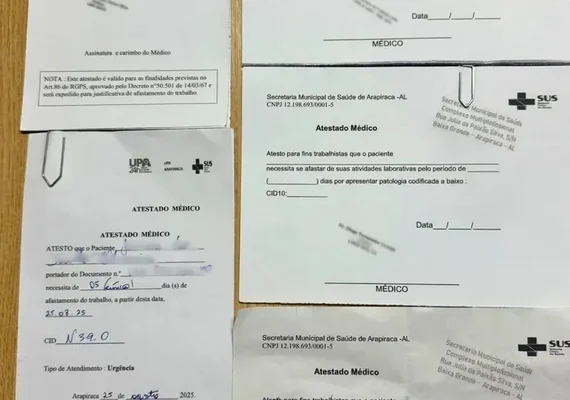 Tentativa de fraude com carimbo médico termina com prisão em Rio Largo