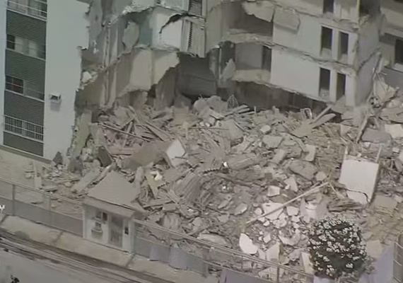 Prédio desaba no Grande Recife dois dias depois de ser interditado pela Defesa Civil
