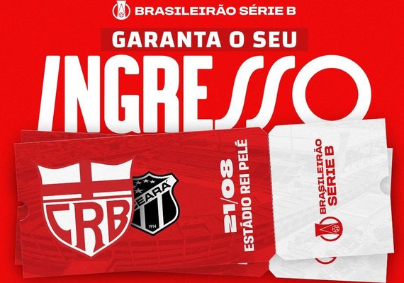 CRB divulga preços de ingressos para partida contra o Ceará