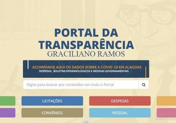 Gastos com a pandemia podem ser acessados no Portal da Transparência