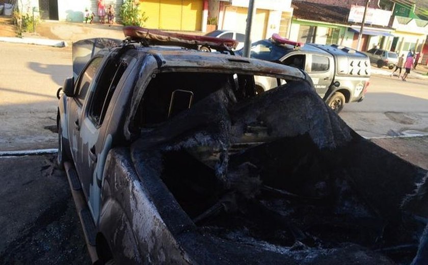Ministério da Justiça diz que viatura incendiada em AL não é da Força Nacional