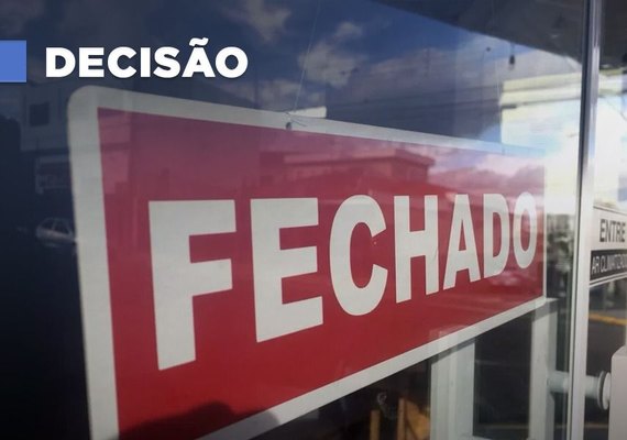 Loja de produtos descartáveis é fechada durante quarentena