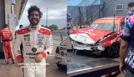 Caio Castro sofre acidente de carro em treino de corrida